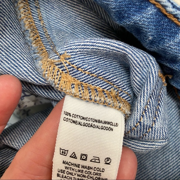 Free people We the Free don’t get me wrong button down denim mini skirt 30 - Picture 7 of 8